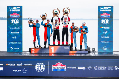 Sami Pajari / Marko Salminen v&otilde;tsid Paraguay MM-rallil hooaja kolmanda v&otilde;idu. Eestlased punktilisa ei teeninud